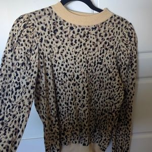 Who What Wear leopard sweater